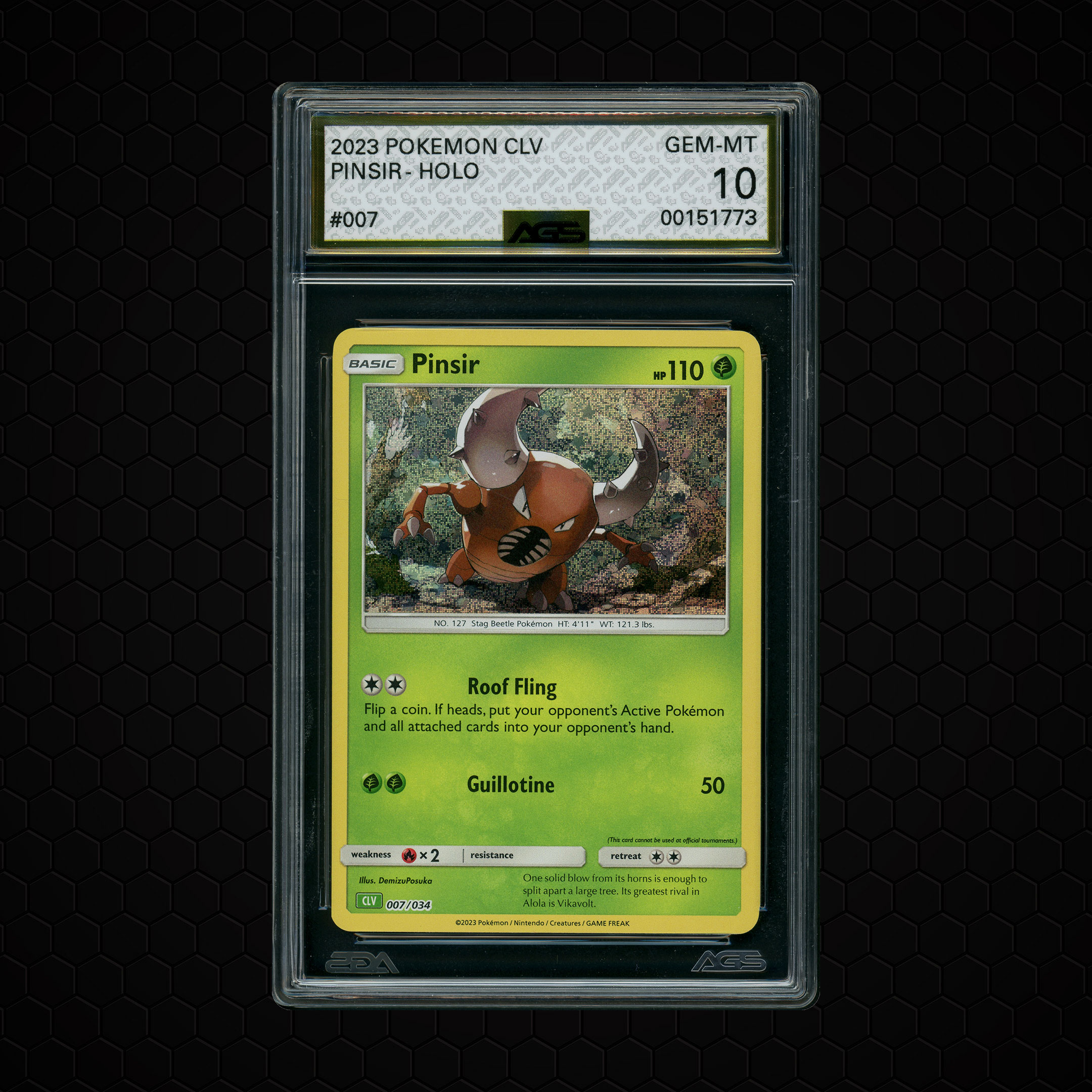 2023 Classic Collection Pinsir #7 AGS 10