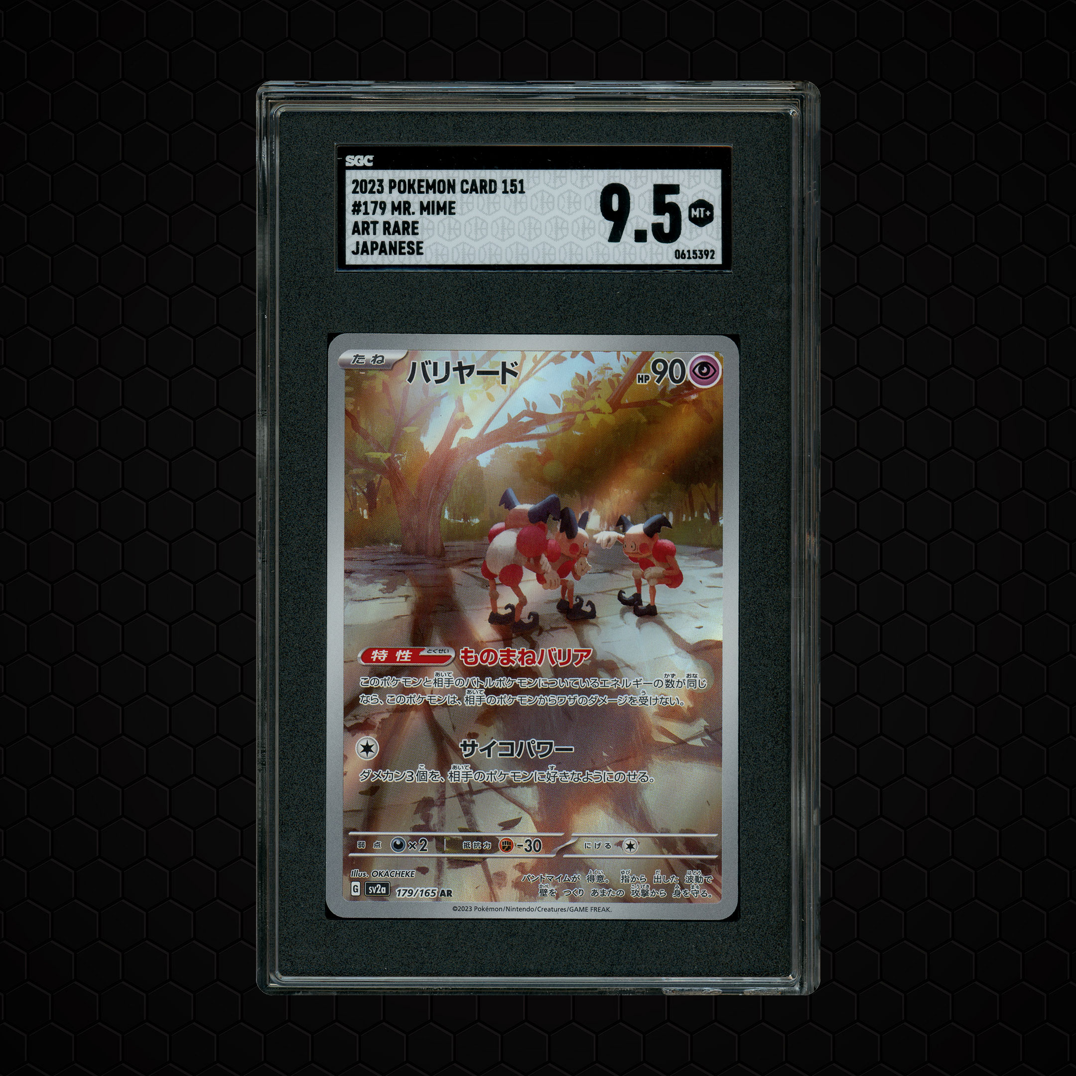 2023 Japanese Pokemon 151 Mr. Mime #179 SGC 9.5