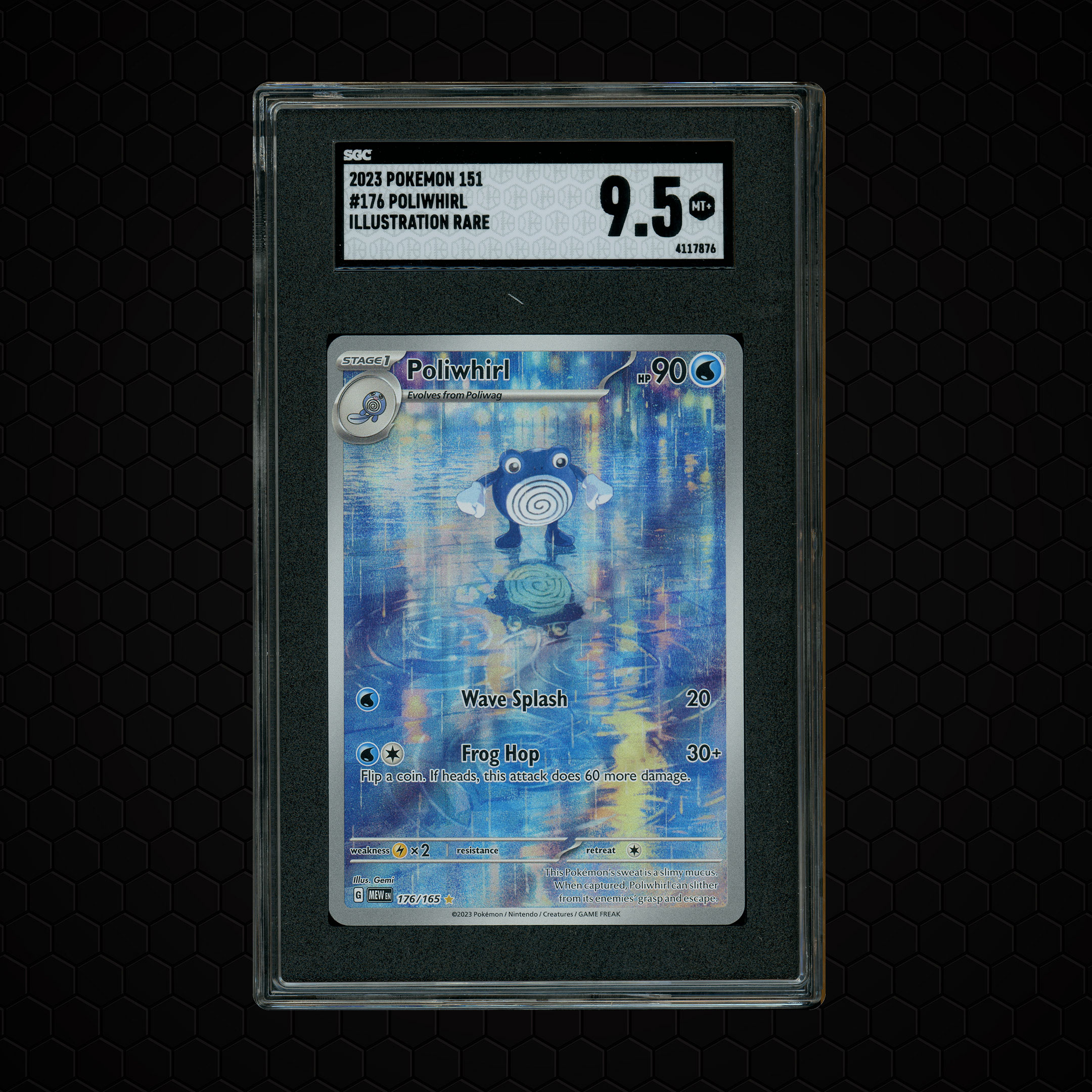 2023 Pokemon 151 Poliwhirl #176 SGC 9.5
