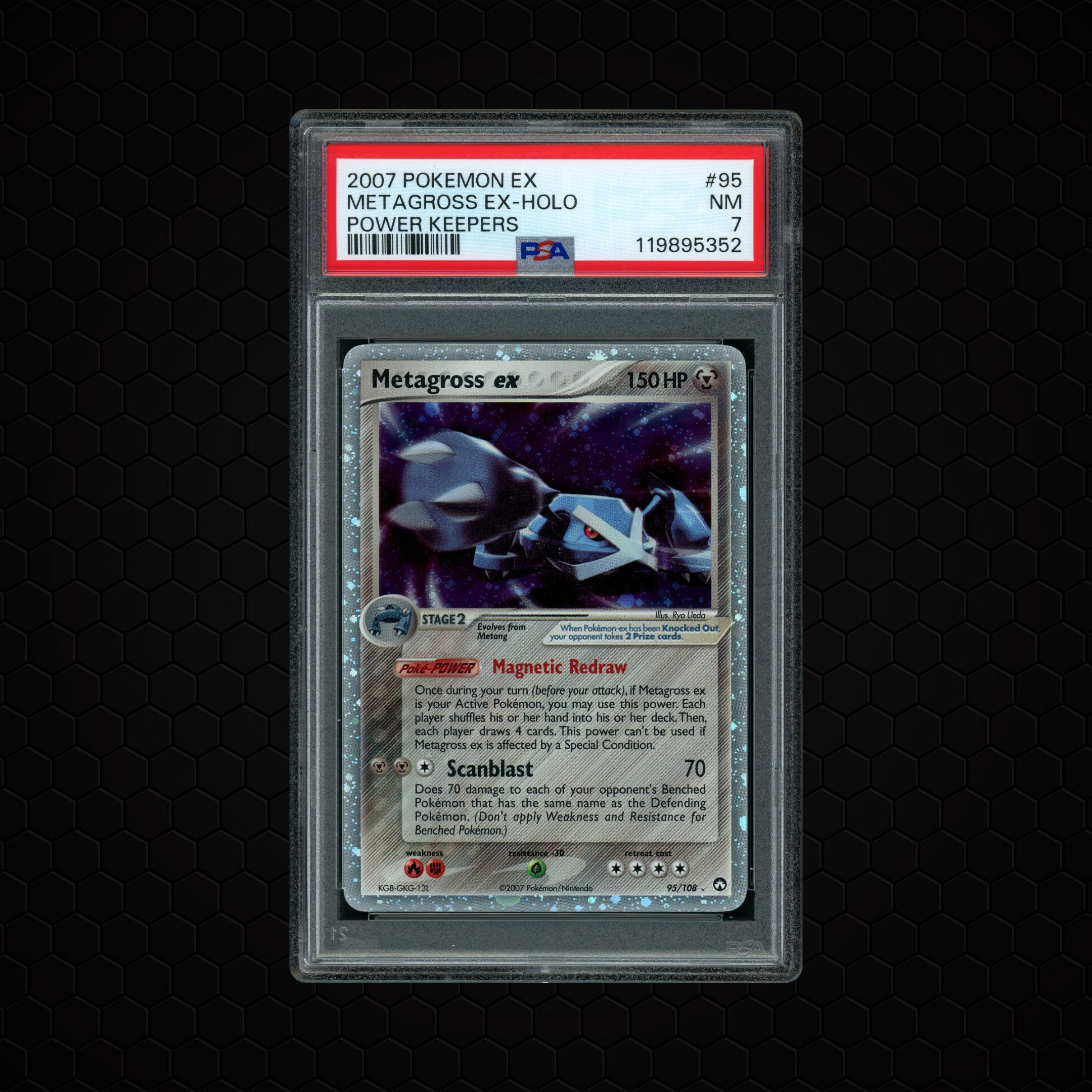 2007 EX Power Keepers Metagross EX #95 PSA 7