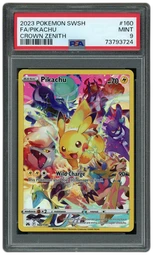 2023 Crown Zenith Pikachu #160 PSA 9 on Beezie.