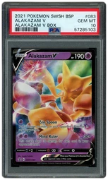 2021 Black Star Promo Alakazam V #83 PSA 10 on Beezie.