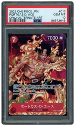 2022 Japanese Paramount War Portgas D. Ace #OP02-013 PSA 10 on Beezie.
