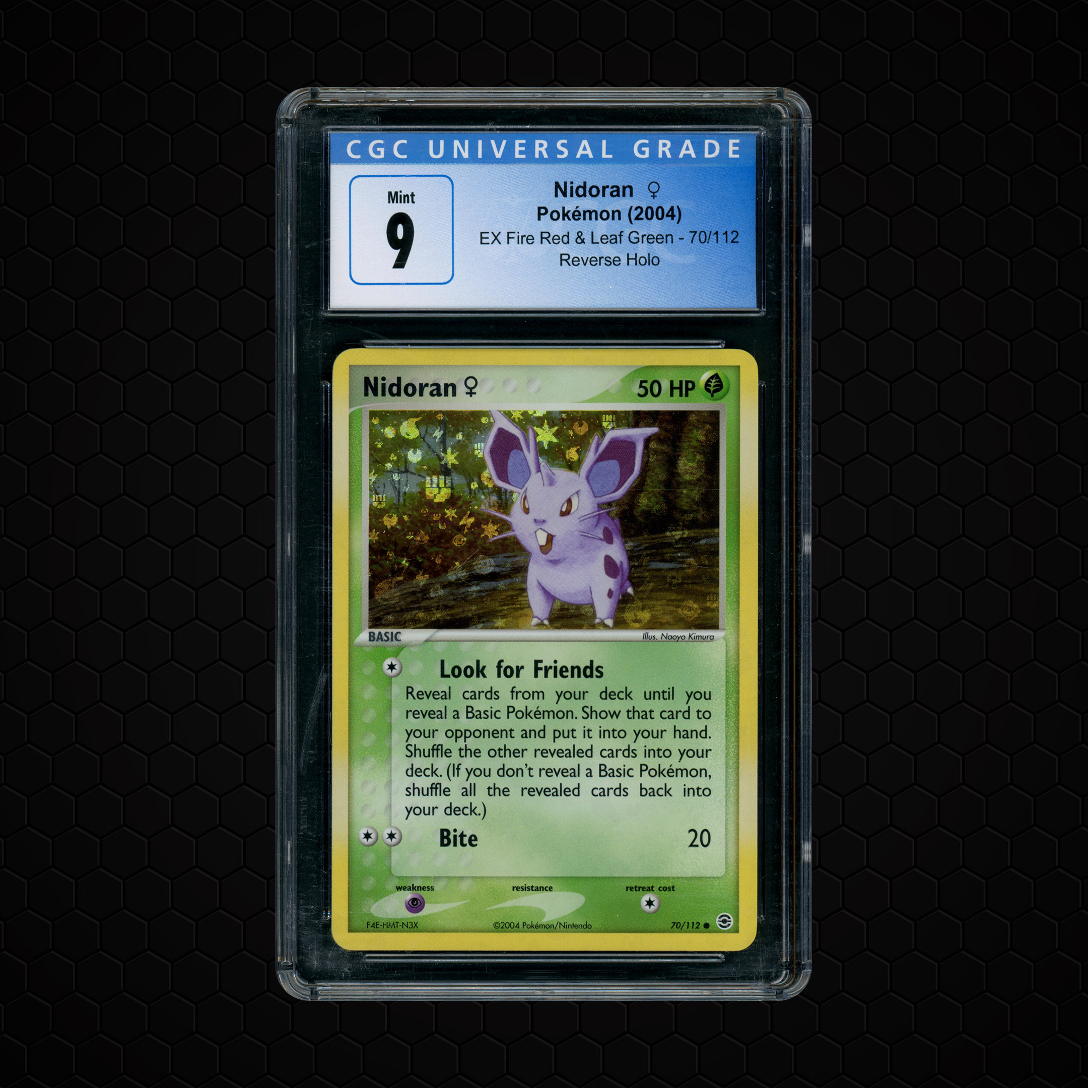 2004 EX FireRed & LeafGreen Nidoran #70 CGC 9