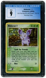 2004 EX FireRed & LeafGreen Nidoran #70 CGC 9 on Beezie.