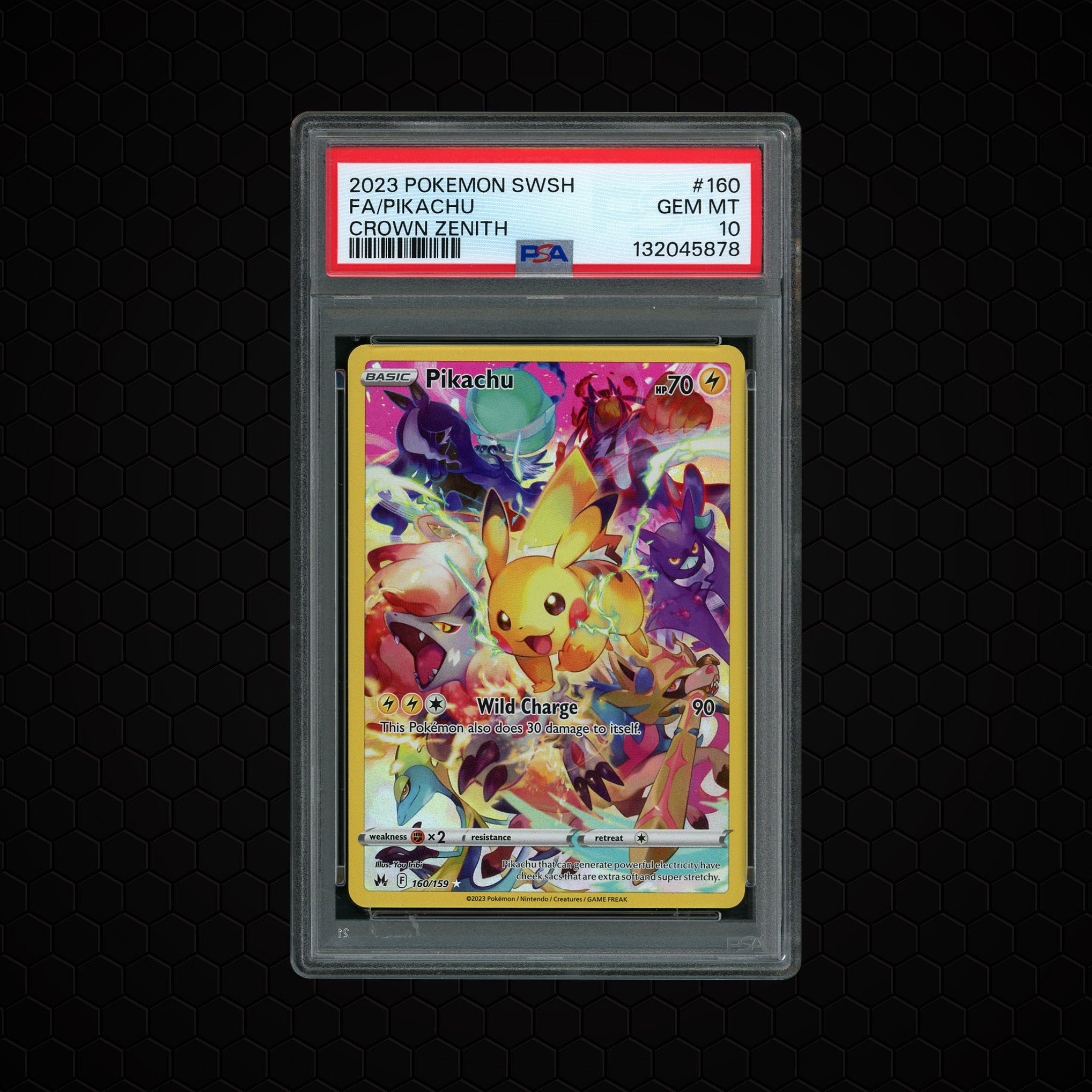 2023 Crown Zenith Pikachu #160 PSA 10