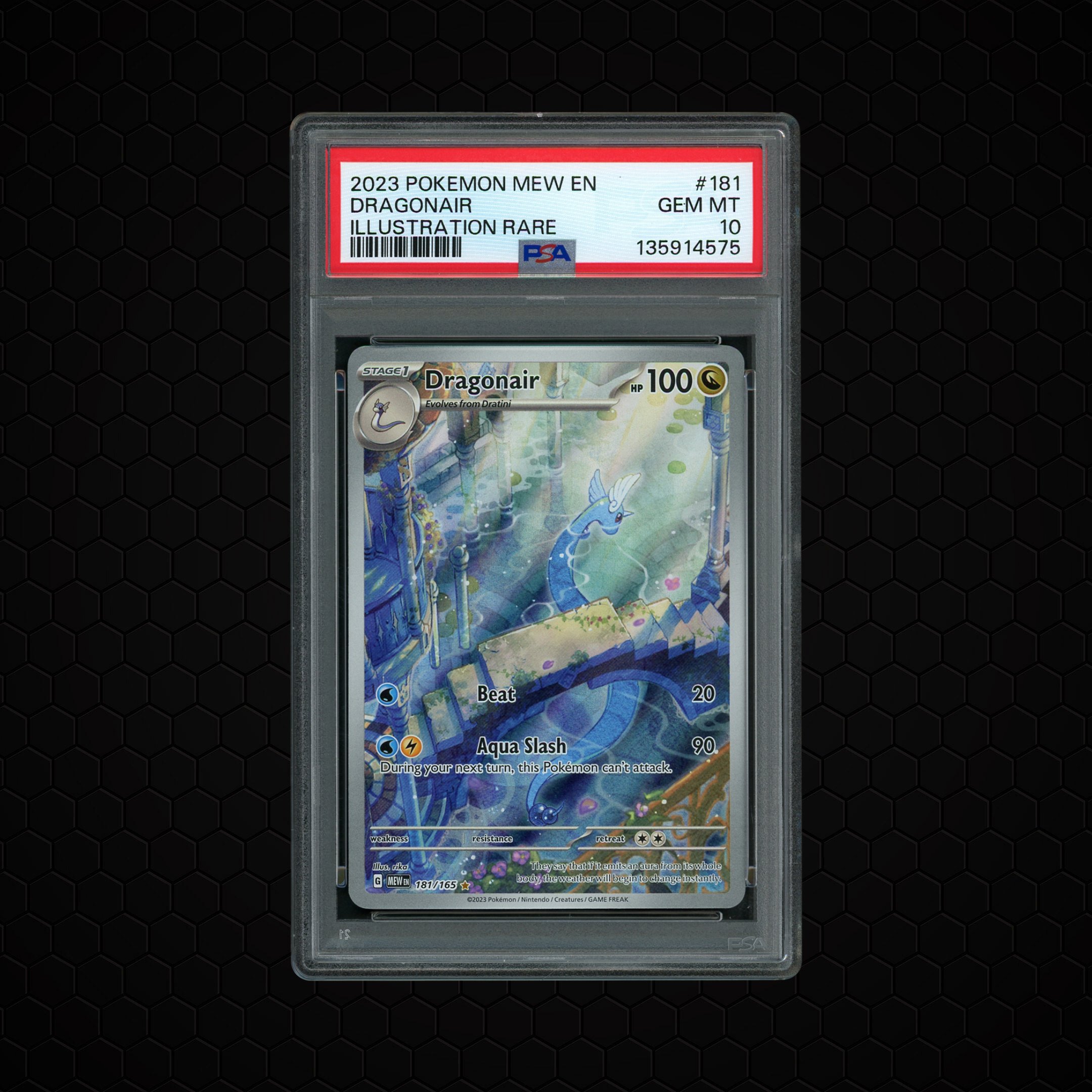 2023 Pokemon 151 Dragonair #181 PSA 10