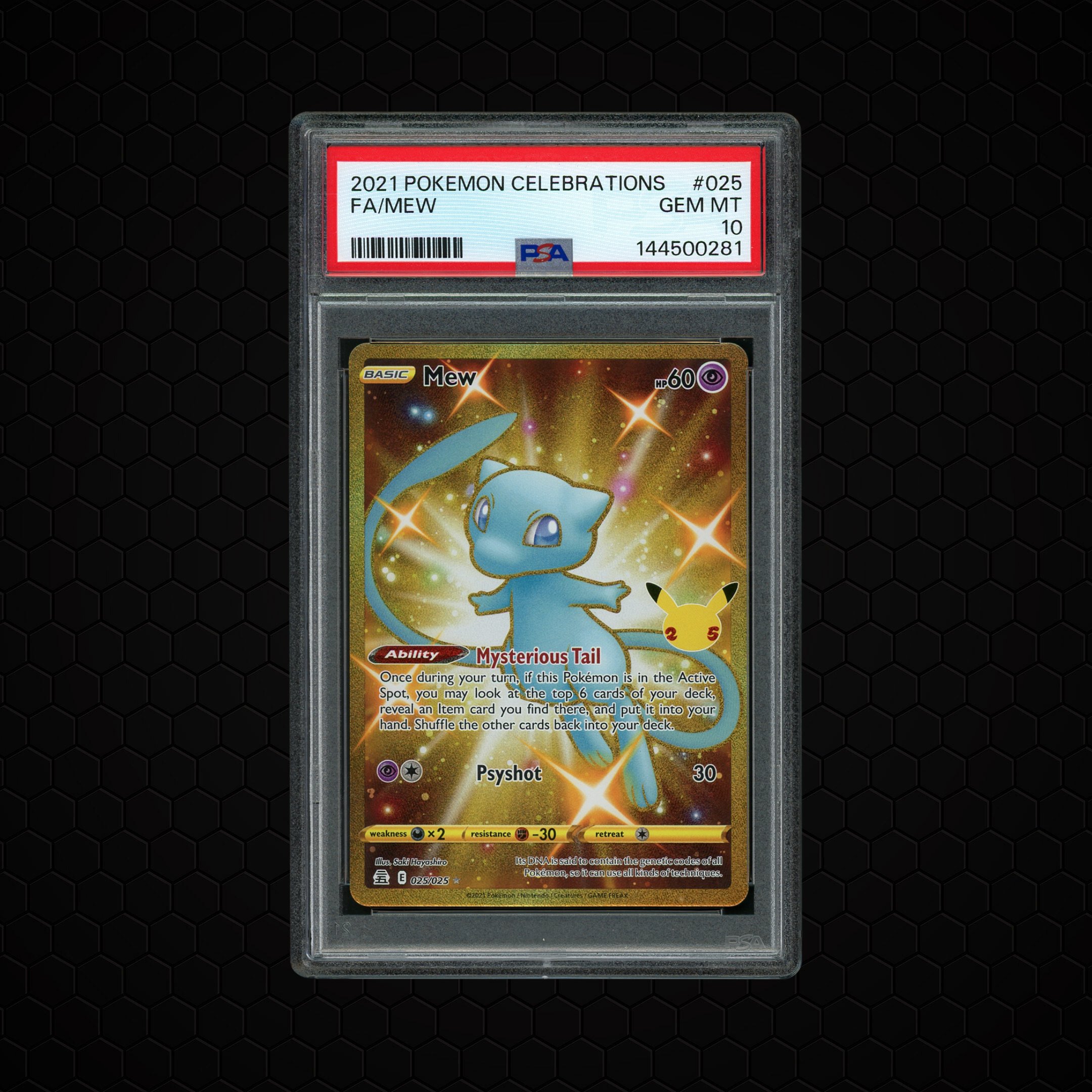 2021 Celebrations Mew #25 PSA 10