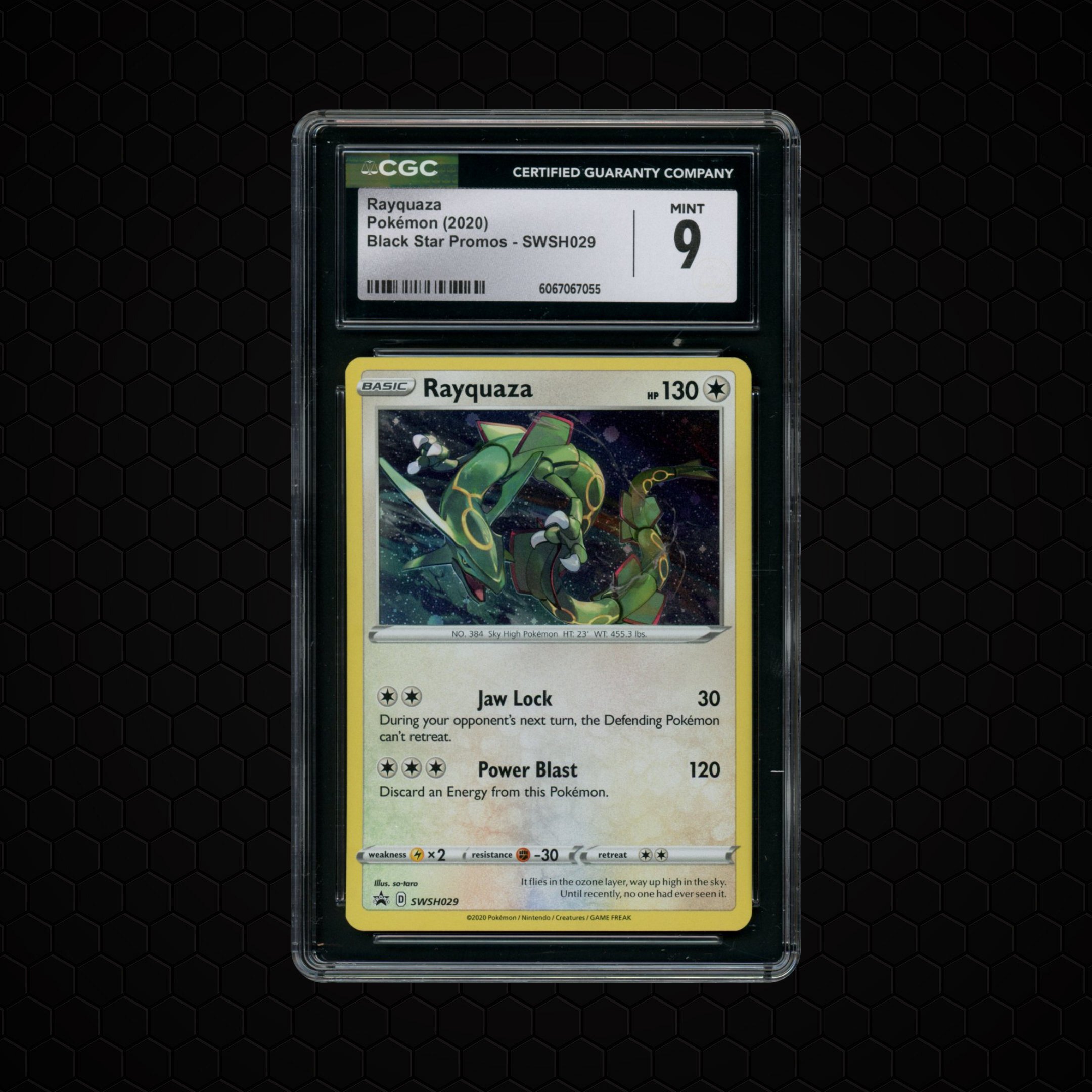2020 Black Star Promo Rayquaza #SWSH029 CGC 9