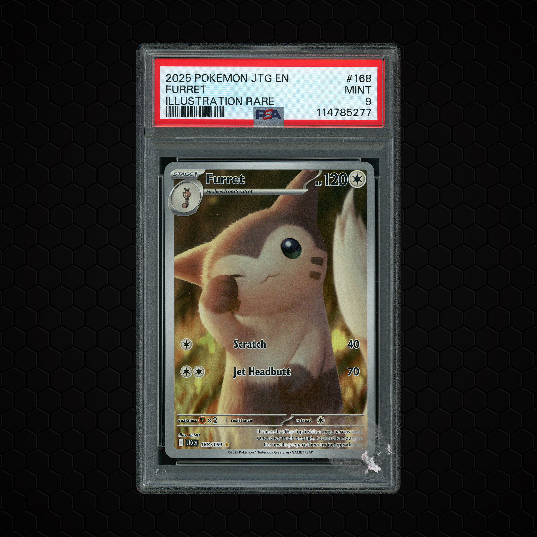 2025 Journey Together Furret #168 PSA 9