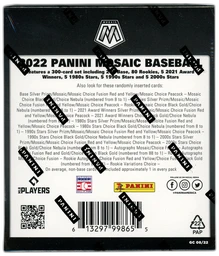 2022 Panini Mosaic Choice Baseball Box on Beezie.