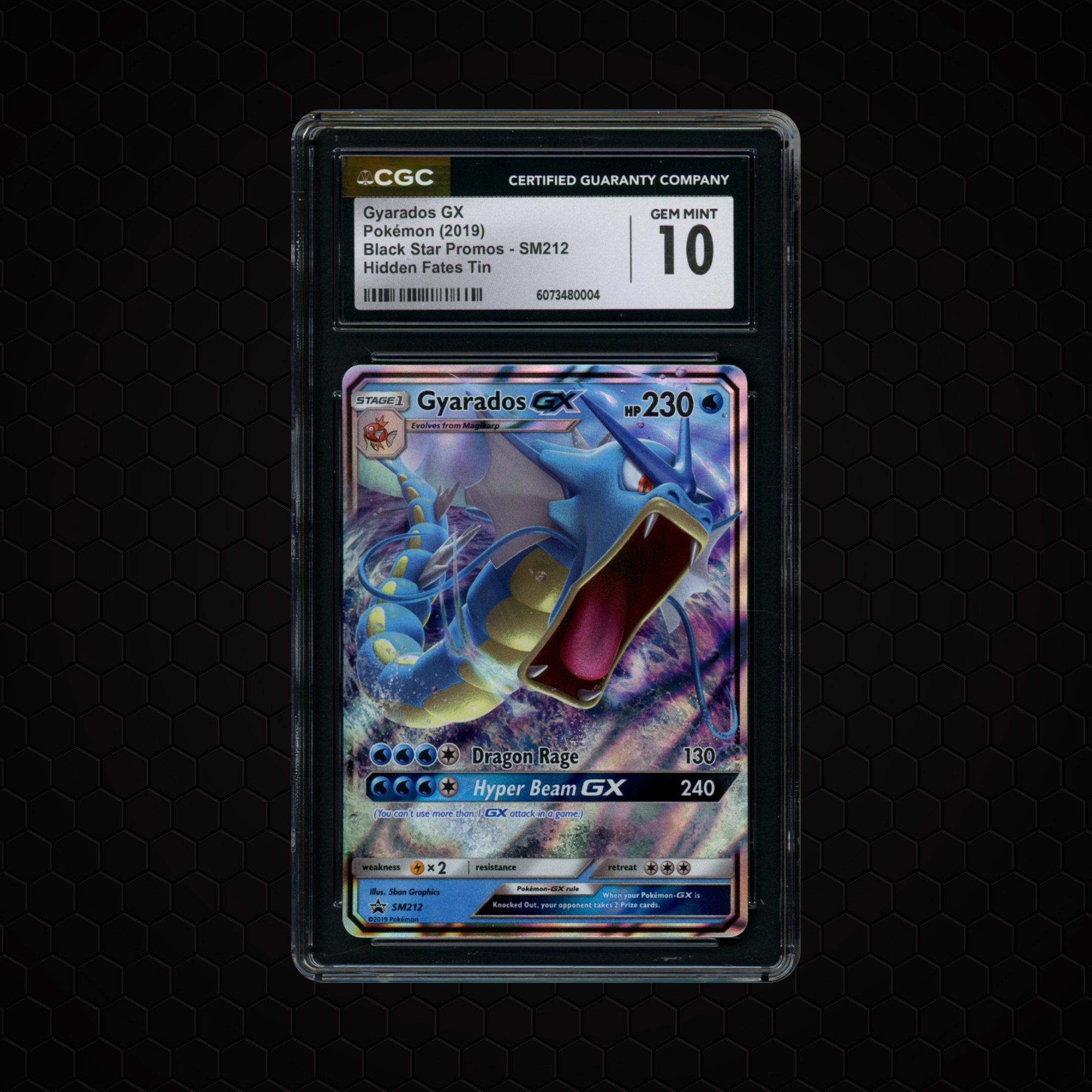 2019 Black Star Promo Gyarados GX #SM212 CGC 10