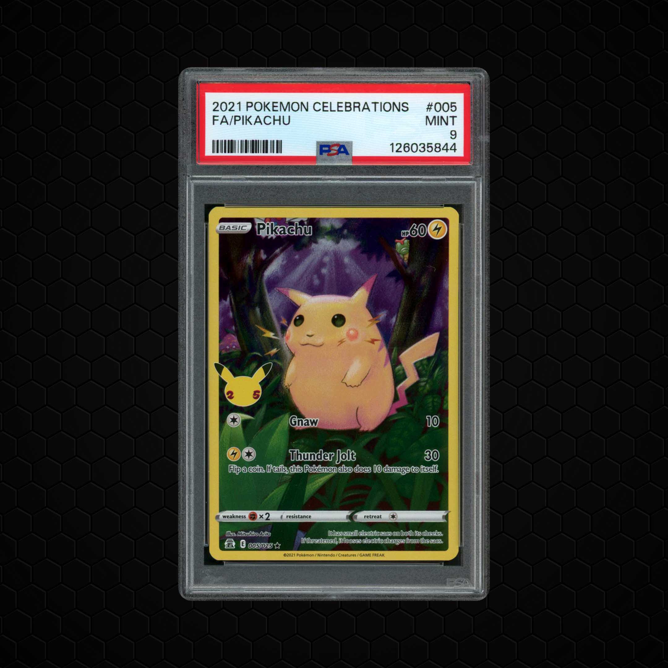 2021 Celebrations Pikachu #5 PSA 9