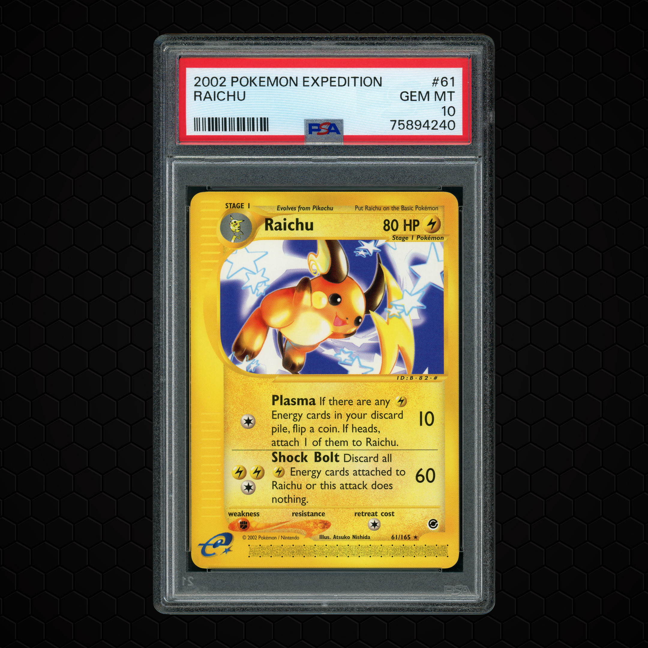 2002 Expedition Raichu #61 PSA 10
