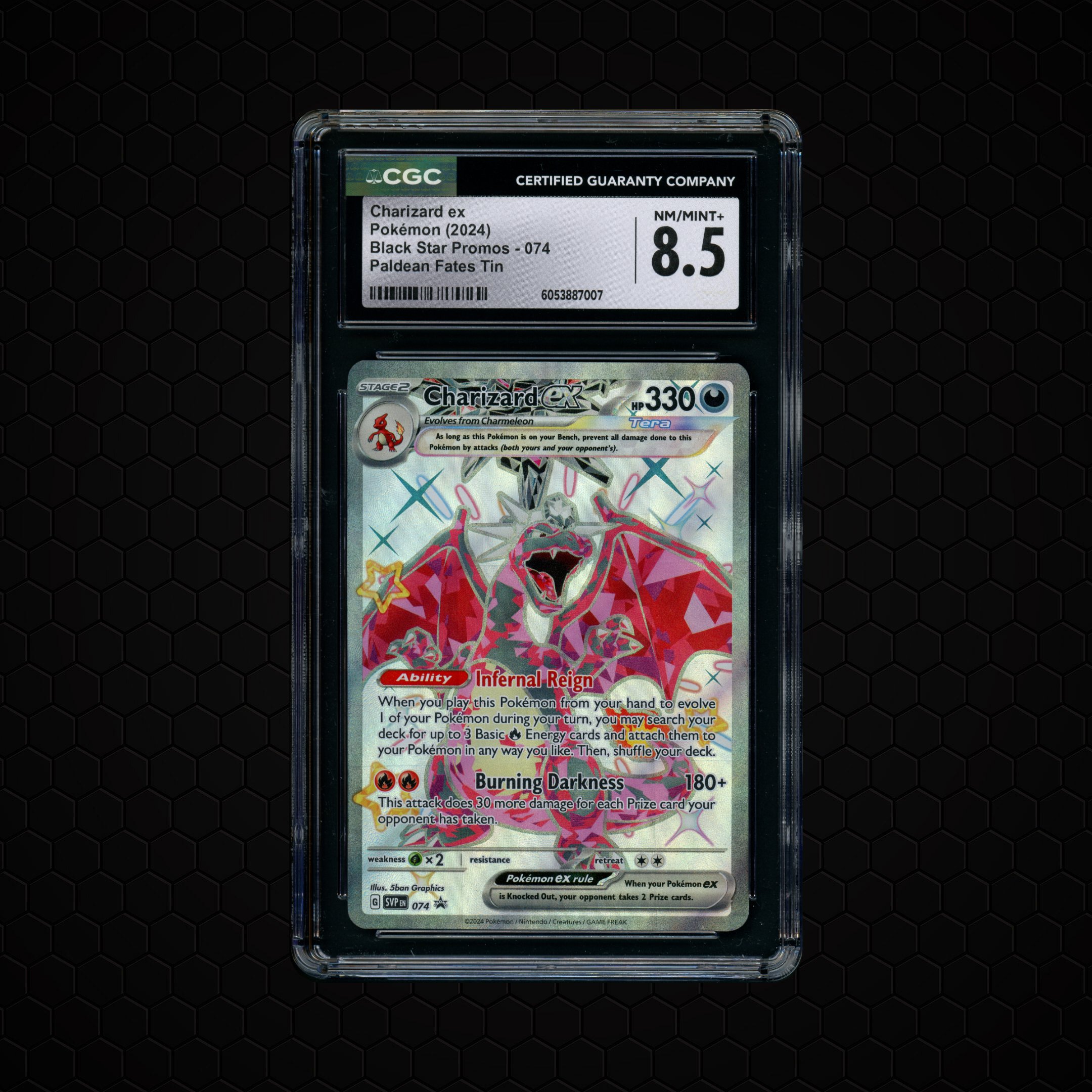 2024 Black Star Promo Charizard EX #74 CGC 8.5