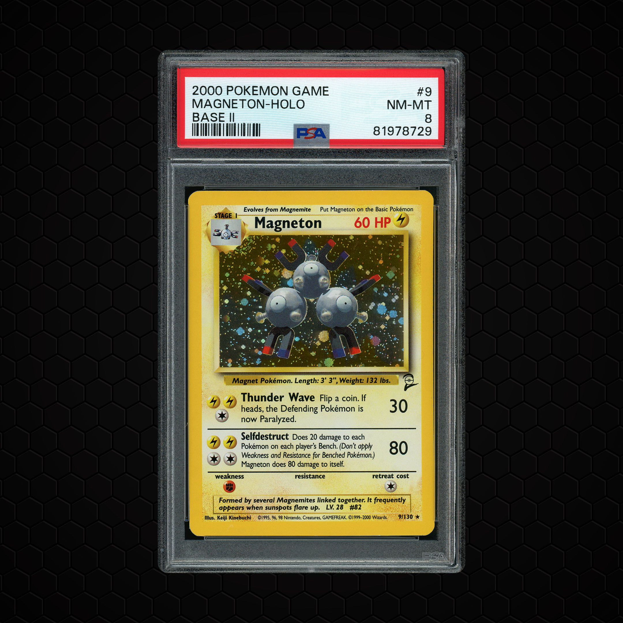 2000 Base 2 Magneton #9 PSA 8