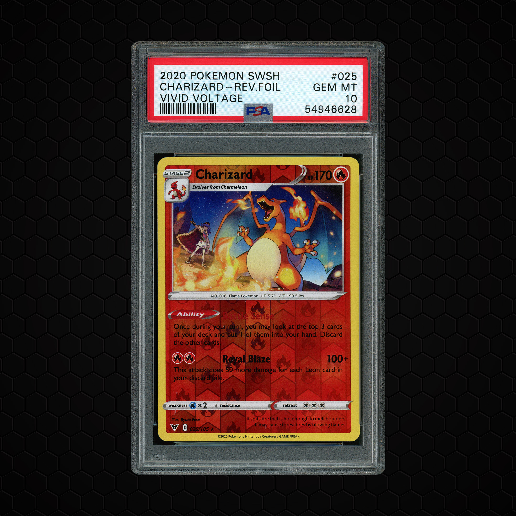 2020 Vivid Voltage Charizard #25 PSA 10