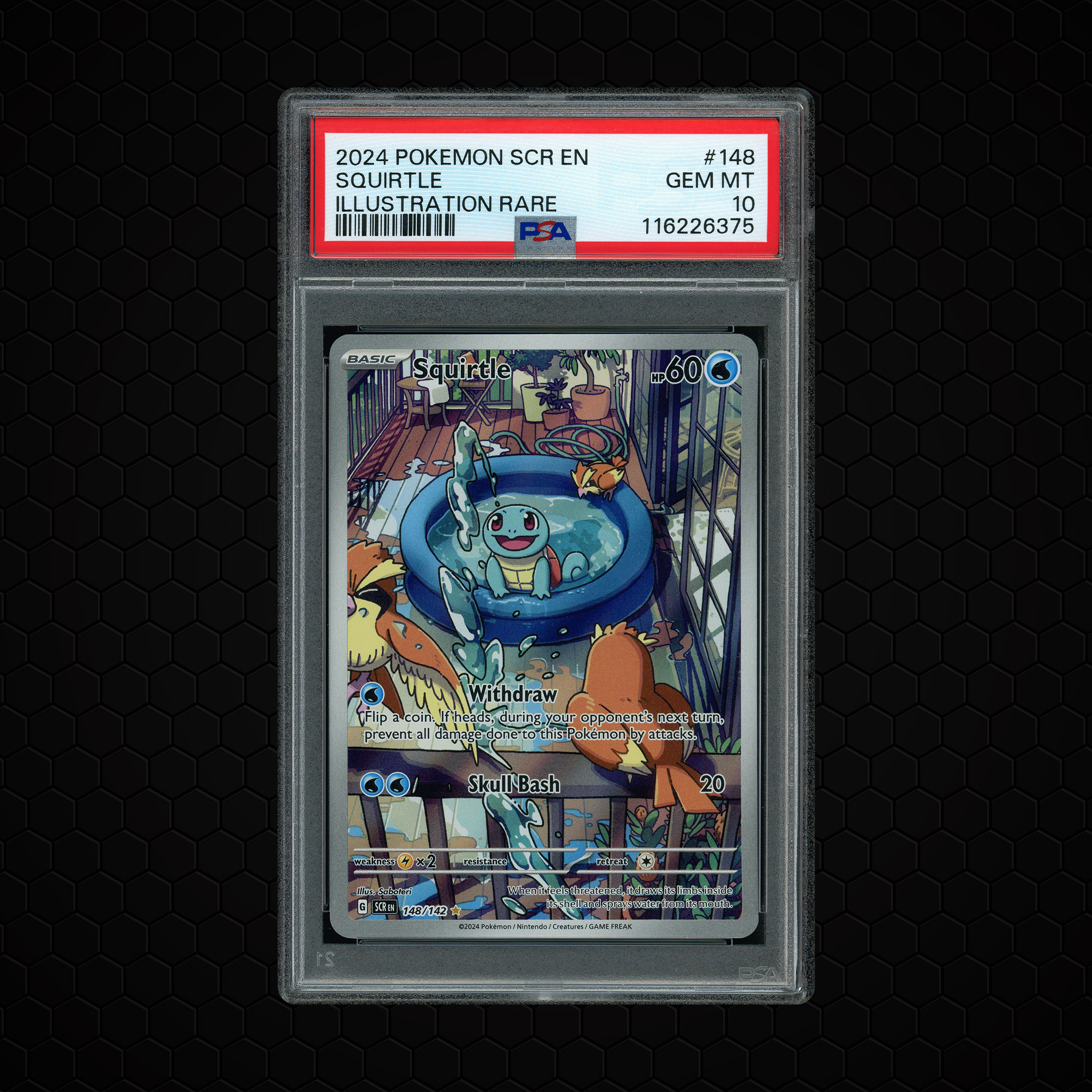 2024 Stellar Crown Squirtle #148 PSA 10