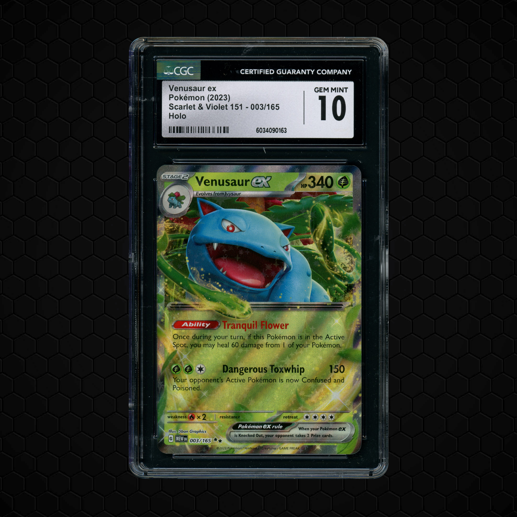2023 Pokemon 151 Venusaur EX #3 CGC 10