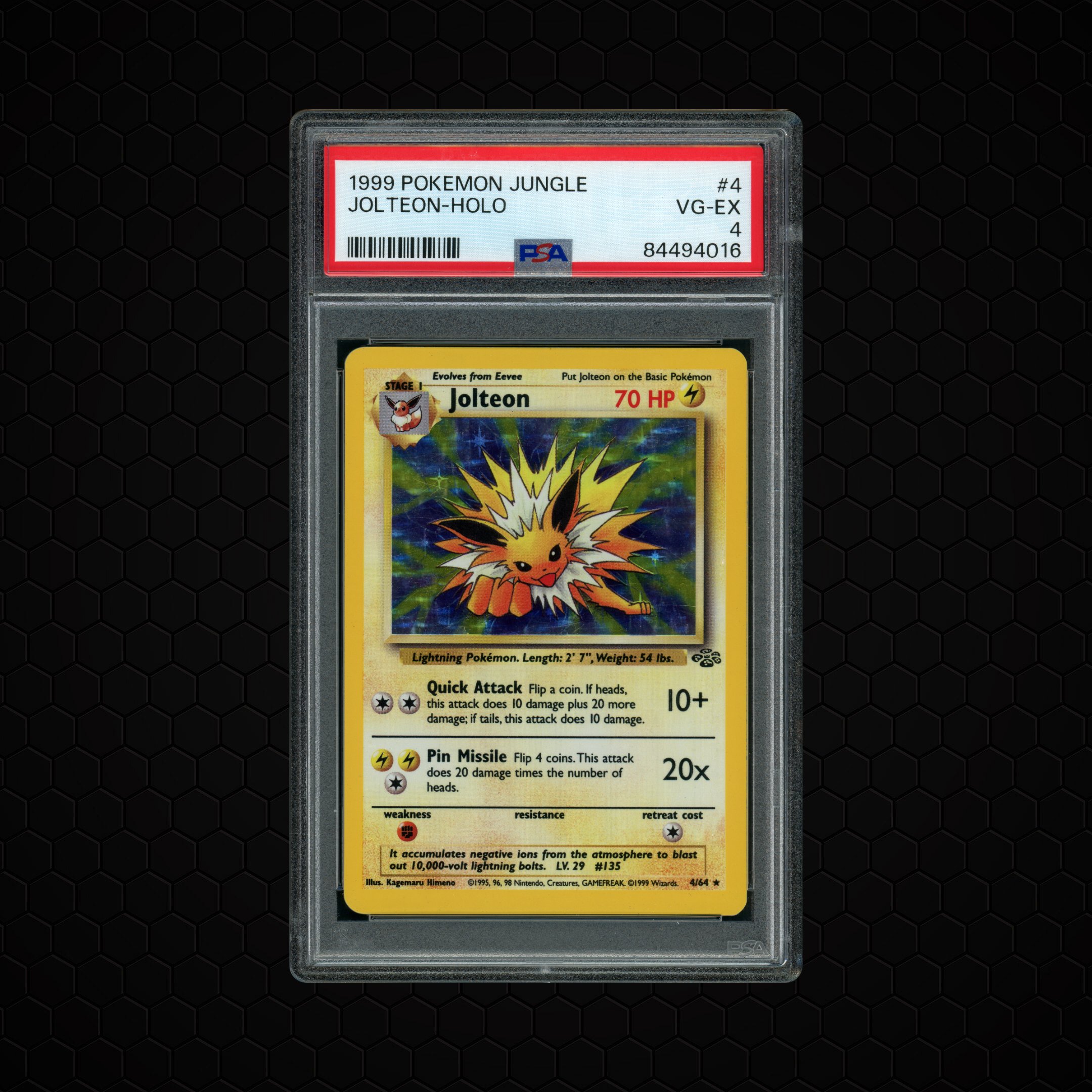 1999 Jungle Jolteon #4 PSA 4