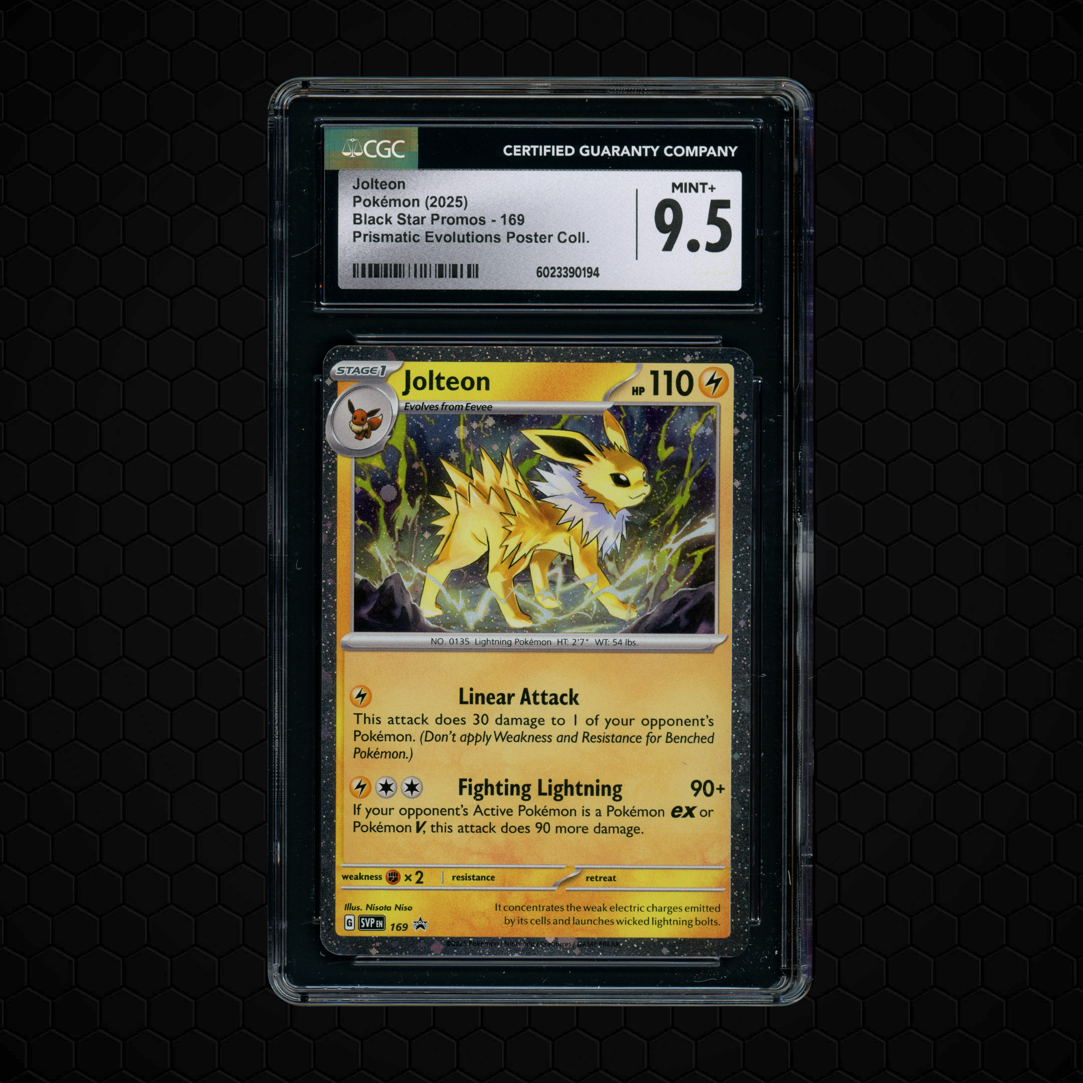 2025 Black Star Promos Jolteon #169 CGC 9.5