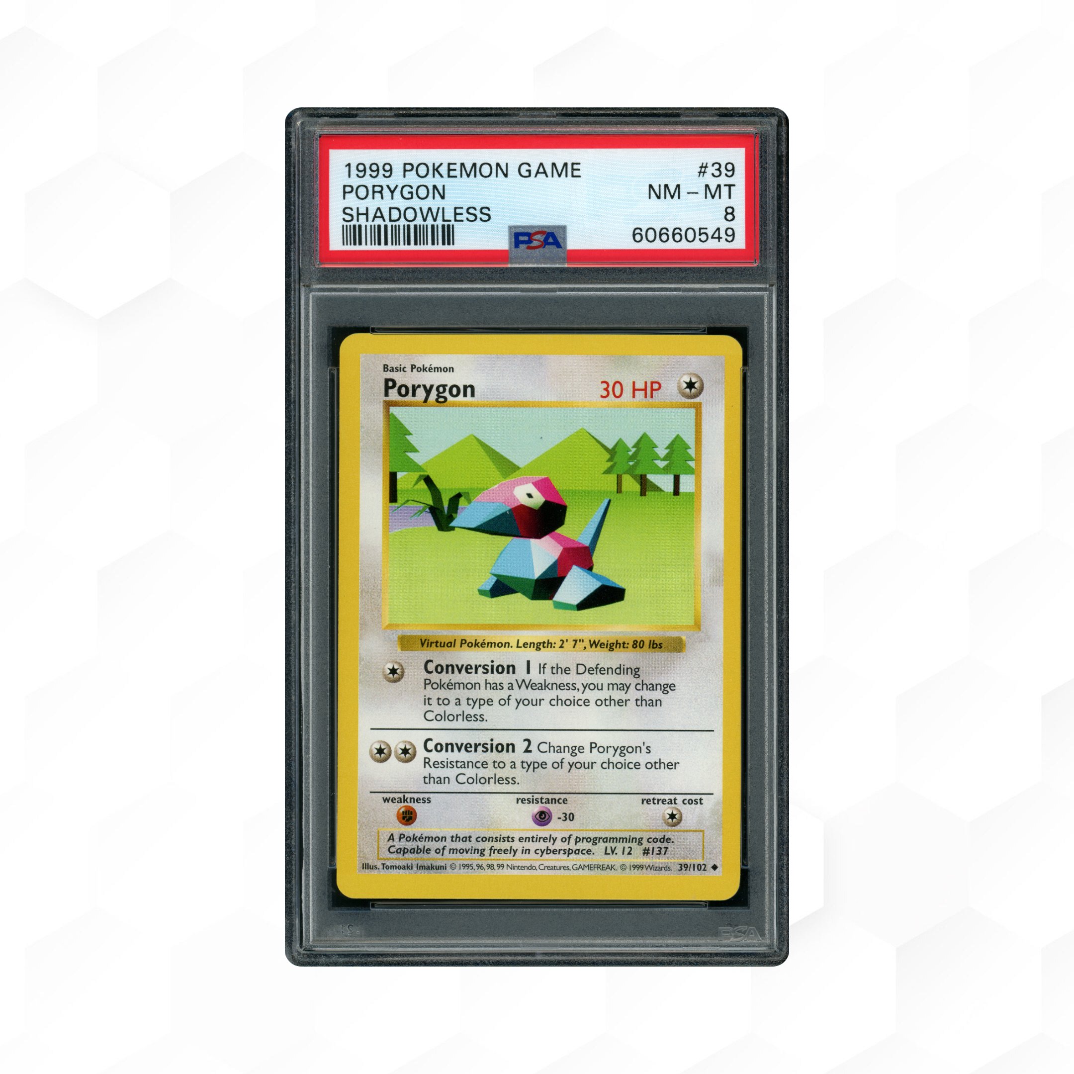 コクーン PSA9 Kakuna Shadowless 1999 Pokemon 1999-2000 Pokemon