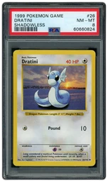 1999 Game Shadowless Dratini #26 PSA 8 on Beezie.