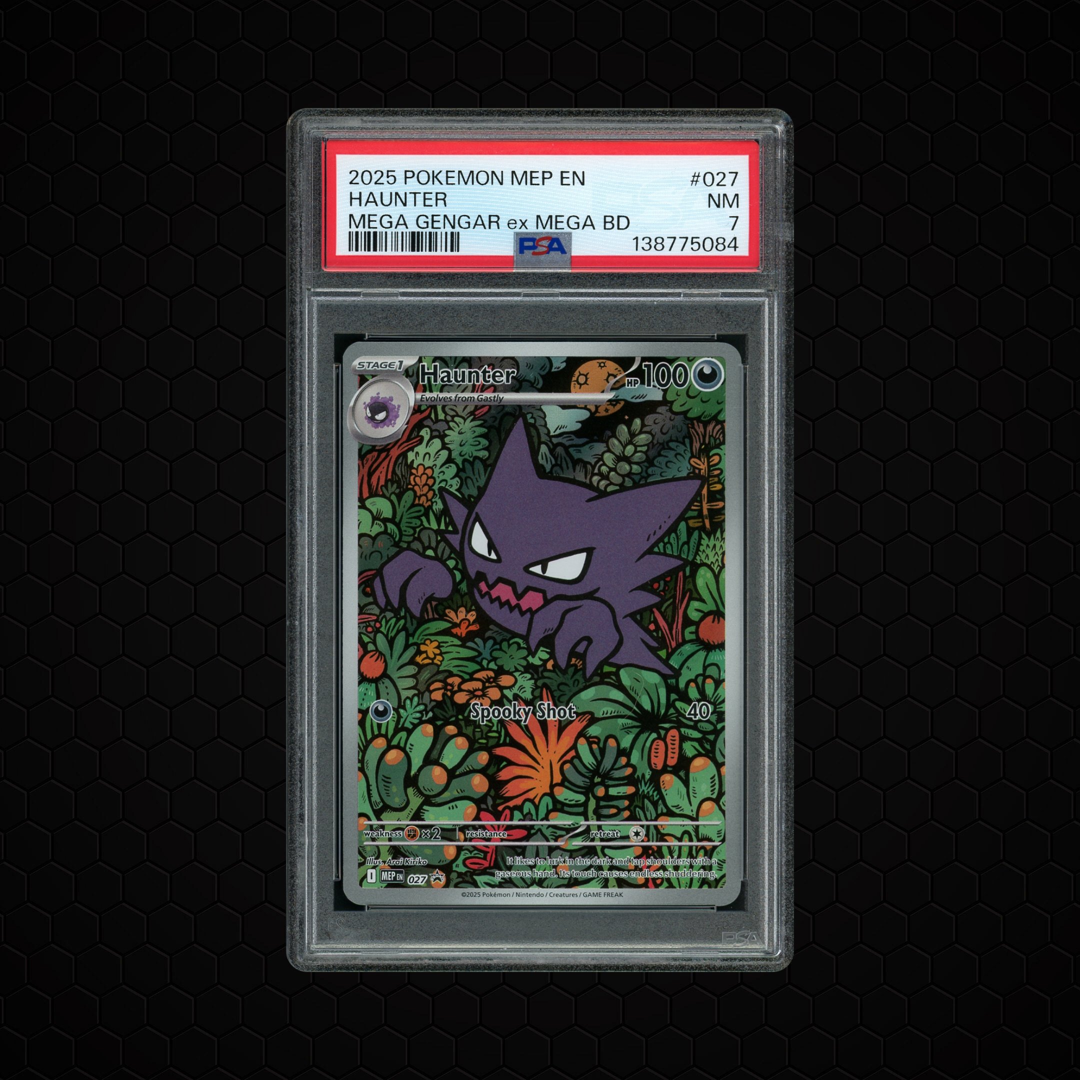 2025 Black Star Promo Haunter #27 PSA 7