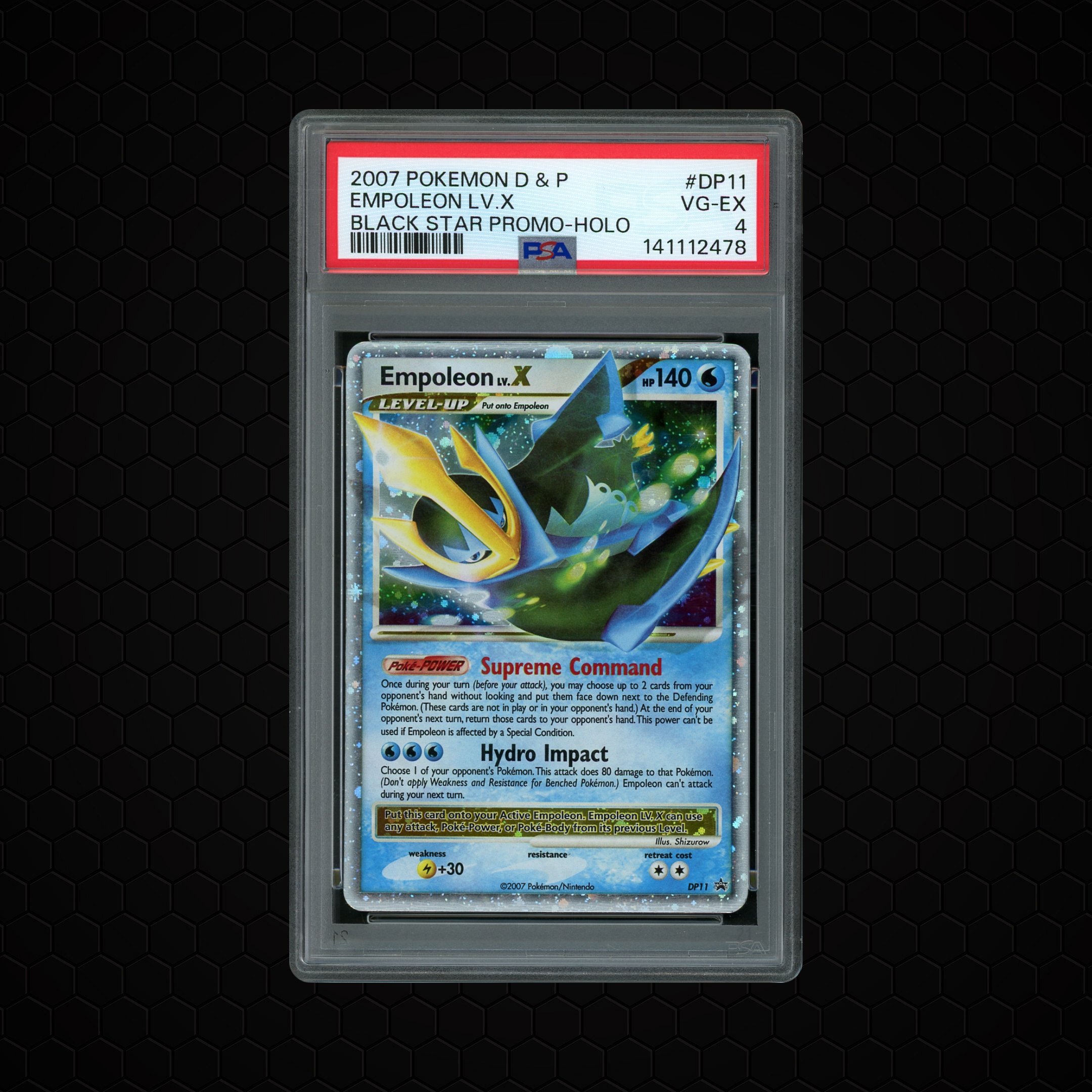 2007 Black Star Promo Empoleon Lv. X #DP11 PSA 4