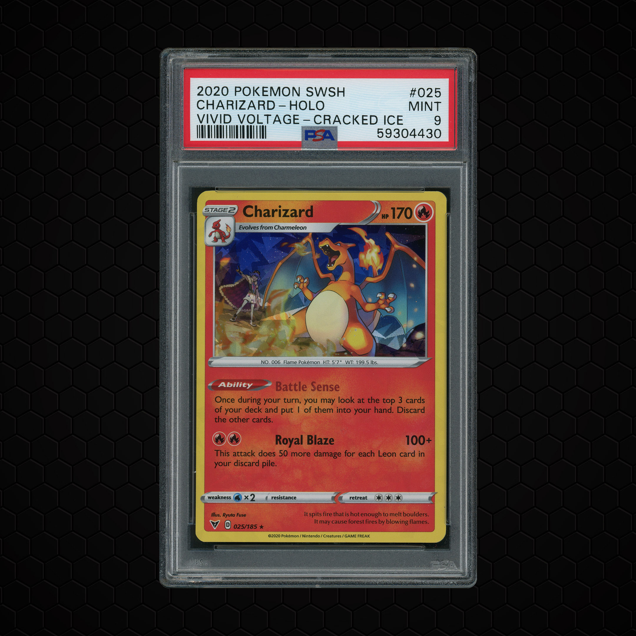 2020 Vivid Voltage Charizard #25 PSA 9