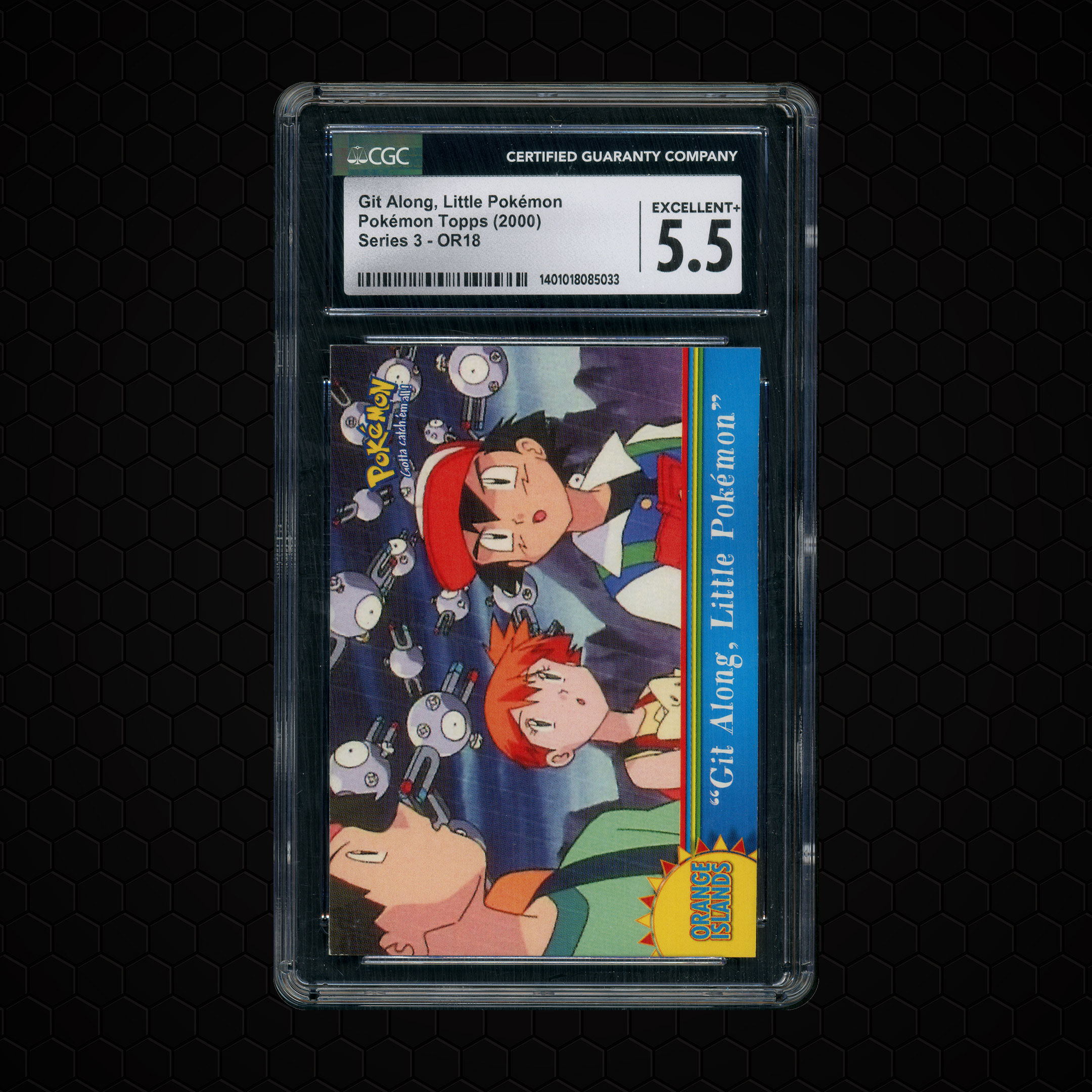 2000 Topps Series 3 Git Along, Little Pokemon #OR18 CGC 5.5