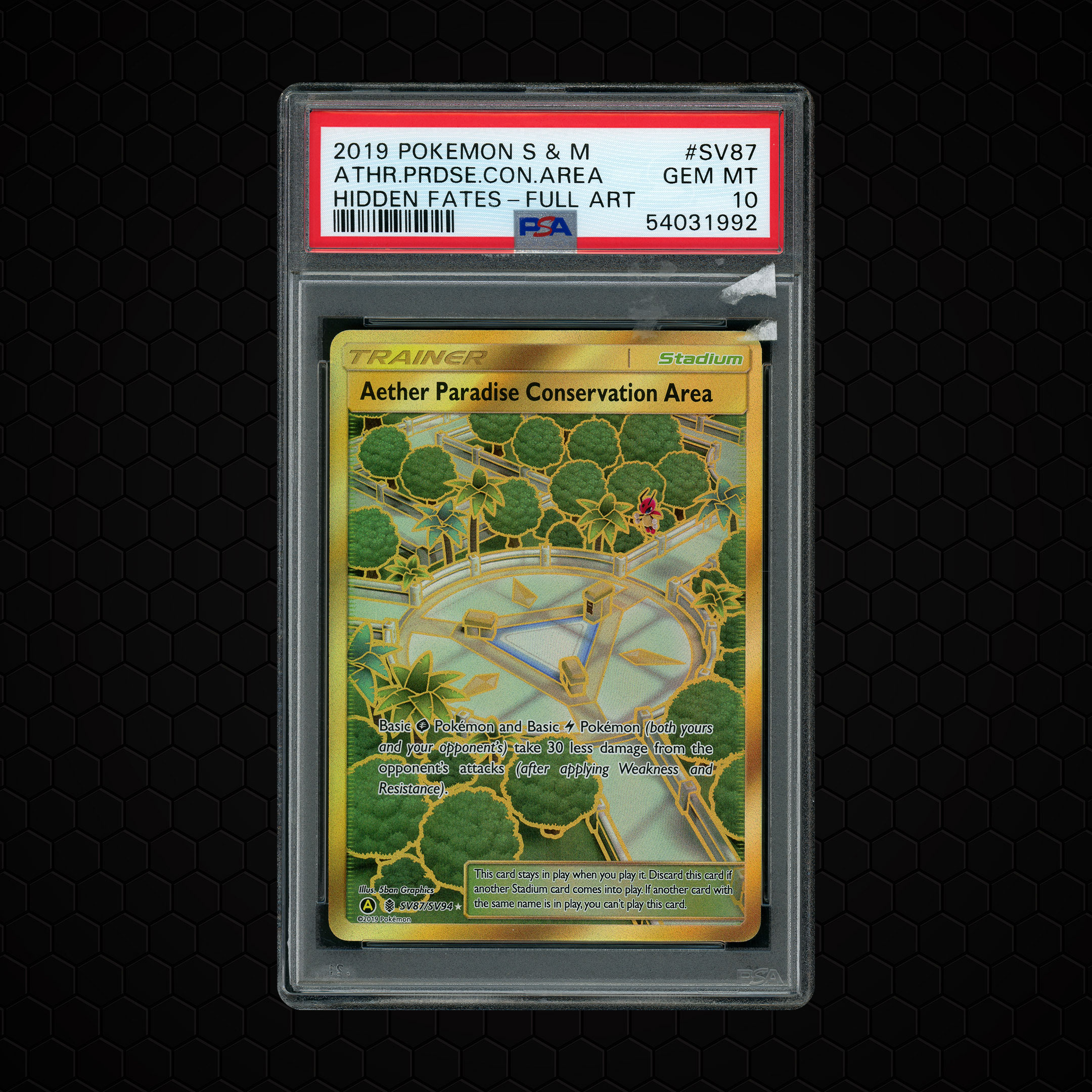 2019 Hidden Fates Aether Paradise Conservation Area #SV87 PSA 10