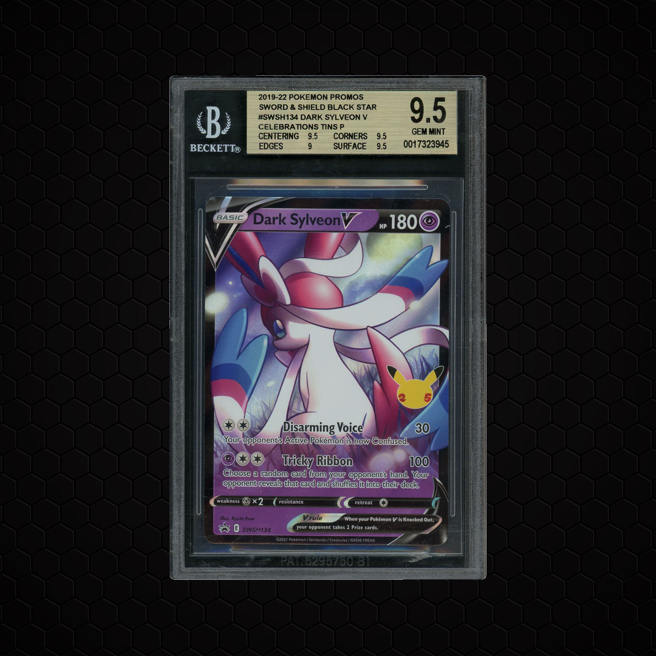 2019 Black Star Promos Dark Sylveon V #SWSH134 BGS 9.5