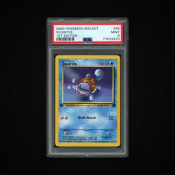 2000 Rocket 1st Edition Squirtle #68 PSA 9 on Beezie.