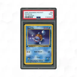 2000 Rocket 1st Edition Squirtle #68 PSA 9 on Beezie.