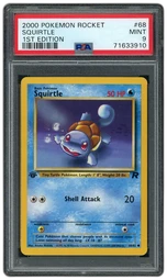 2000 Rocket 1st Edition Squirtle #68 PSA 9 on Beezie.