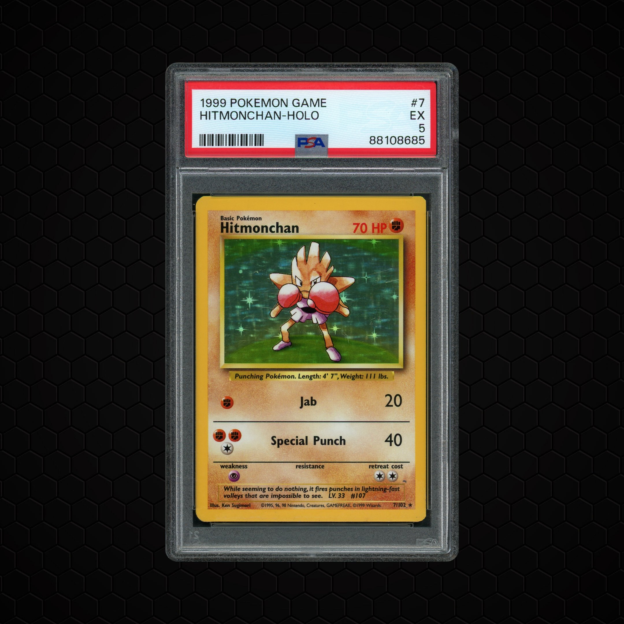 1999 Game Hitmonchan #7 PSA 5