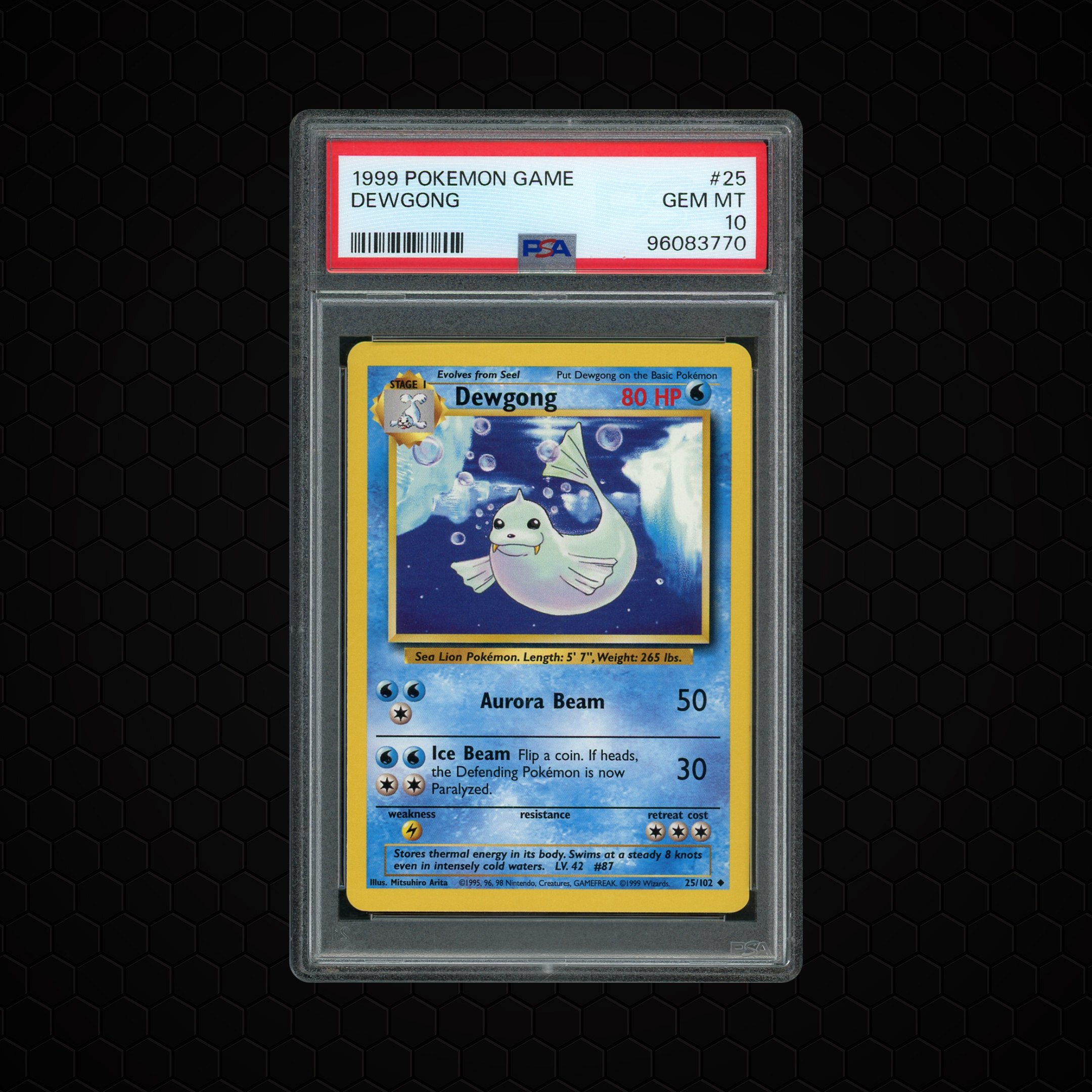 1999 Game Dewgong #25 PSA 10