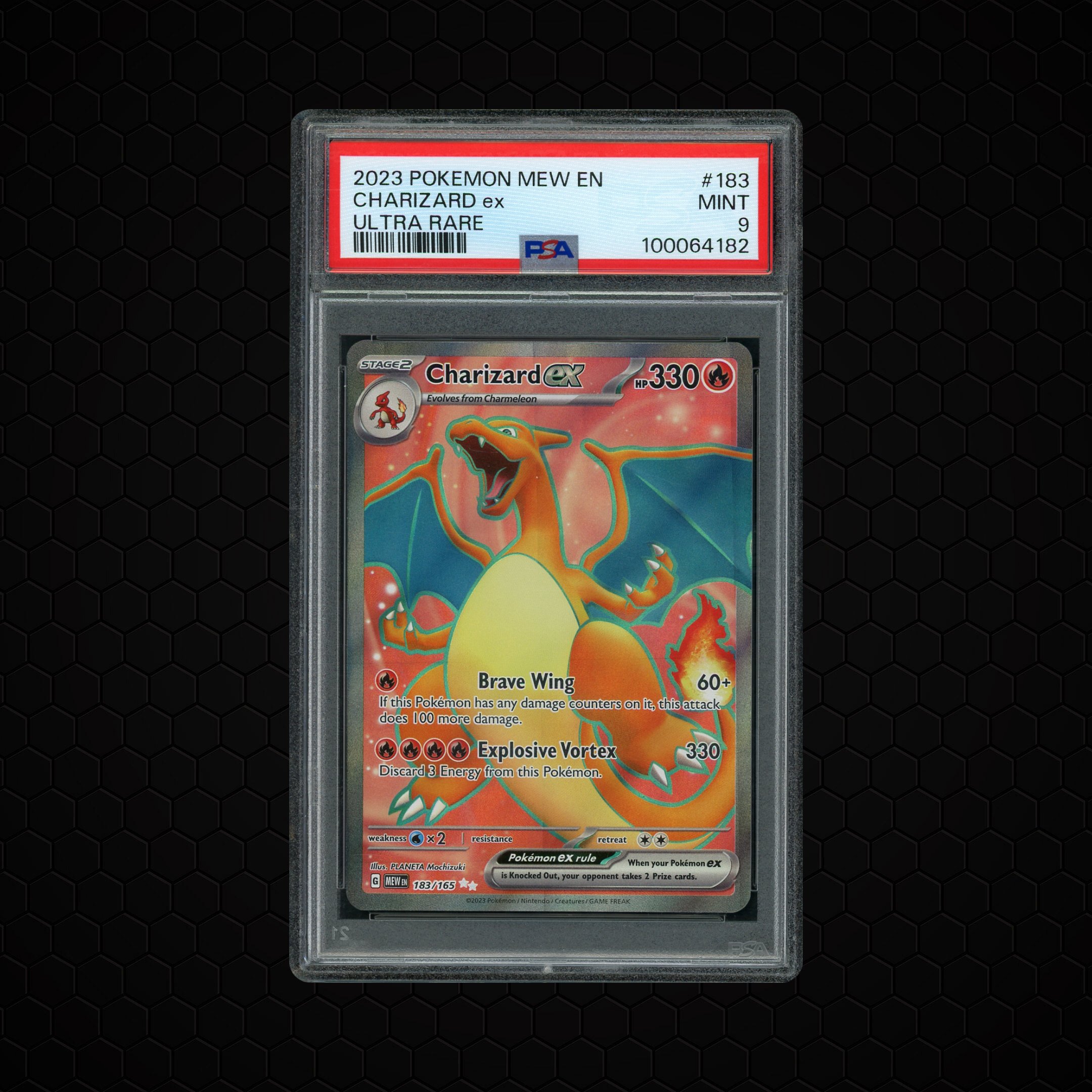 2023 Pokemon 151 Charizard EX #183 PSA 9