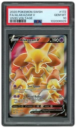 2020 Vivid Voltage Alakazam V #172 PSA 10 on Beezie.
