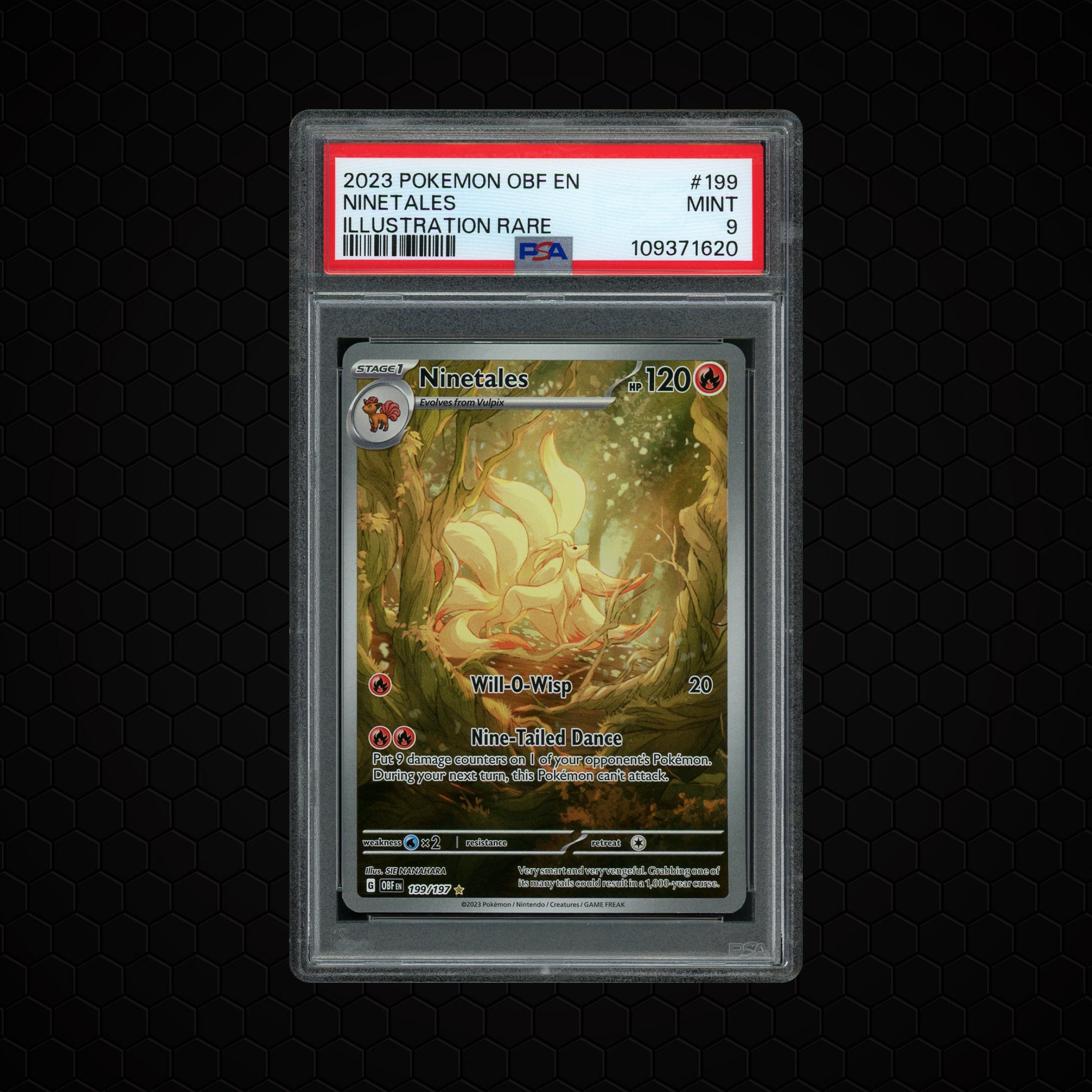 2023 Obsidian Flames Ninetales #199 PSA 9