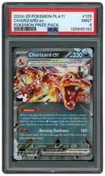 2024 Pokemon Prize Pack Charizard EX #125 PSA 9 on Beezie.