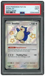 2024 Paldean Fates Snorlax #202 PSA 9 on Beezie.