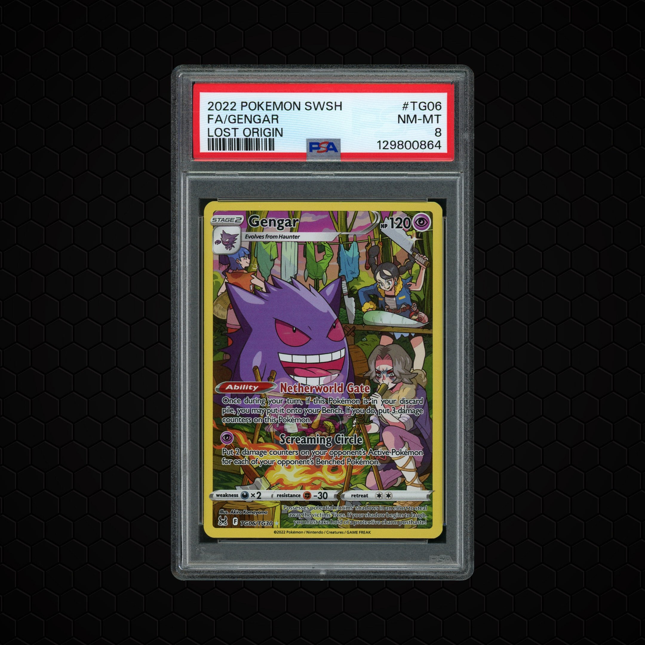 2022 Lost Origin Gengar #TG06 PSA 8