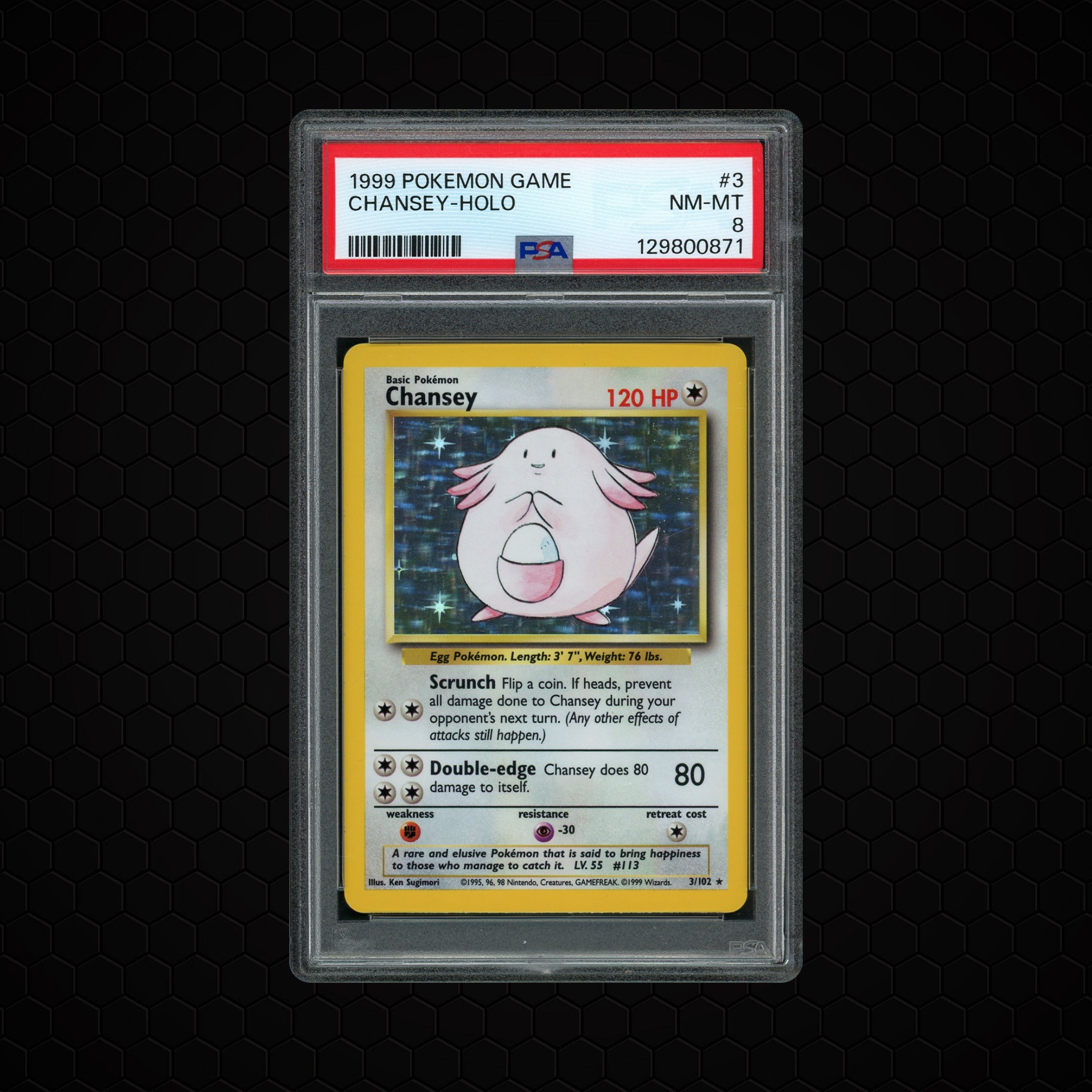 1999 Game Chansey #3 PSA 8