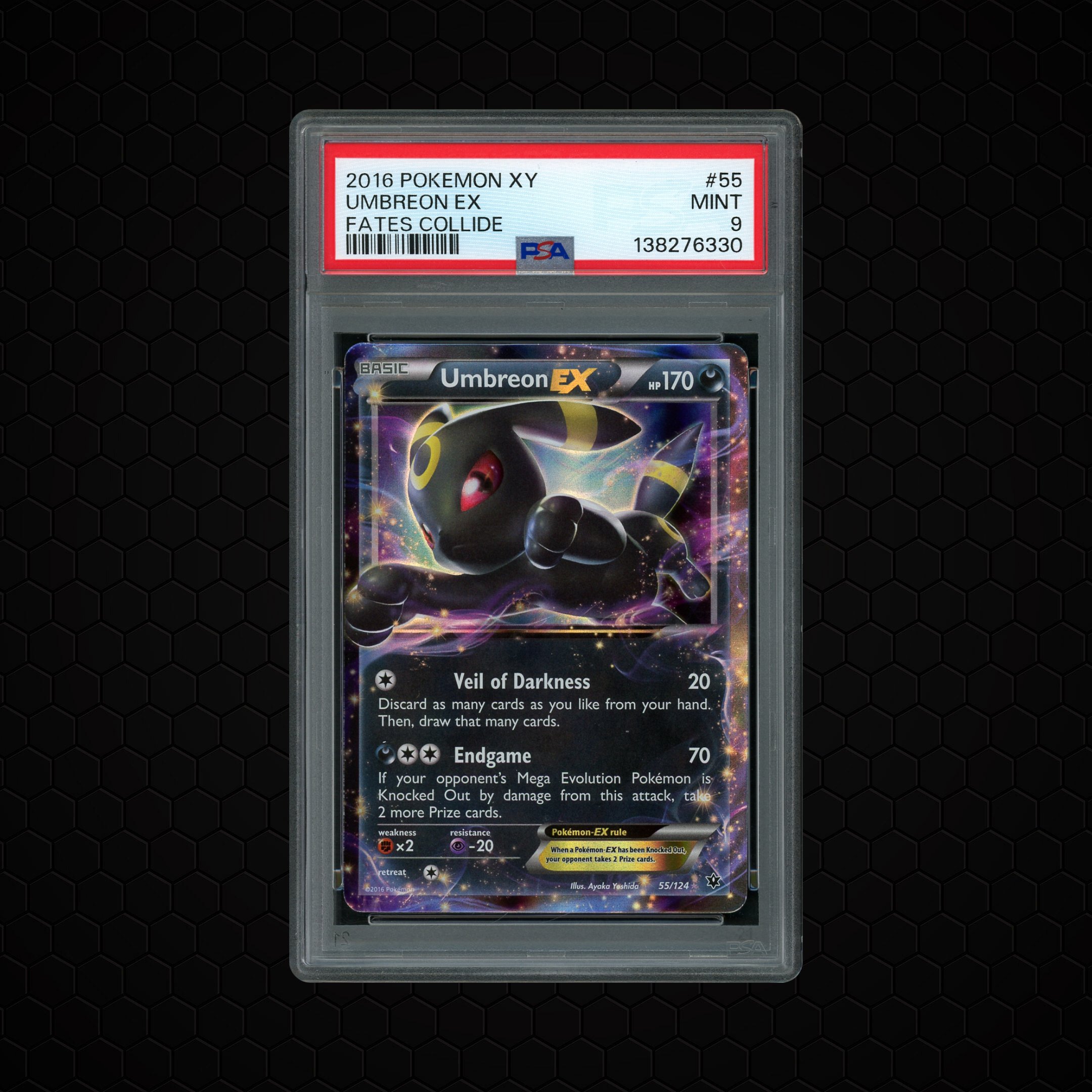 2016 Fates Collide Umbreon EX #55 PSA 9