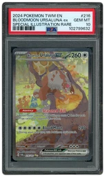 2024 Twilight Masquerade Bloodmoon Ursaluna EX #216 PSA 10 on Beezie.