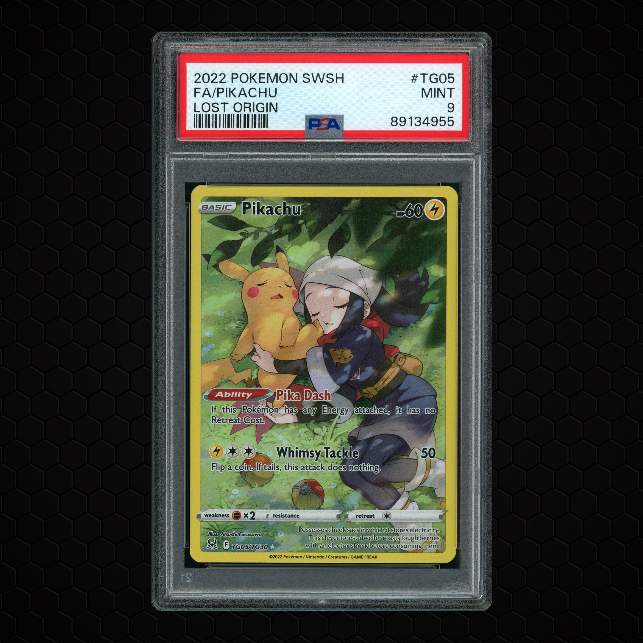 2022 Lost Origin Pikachu #TG05 PSA 9