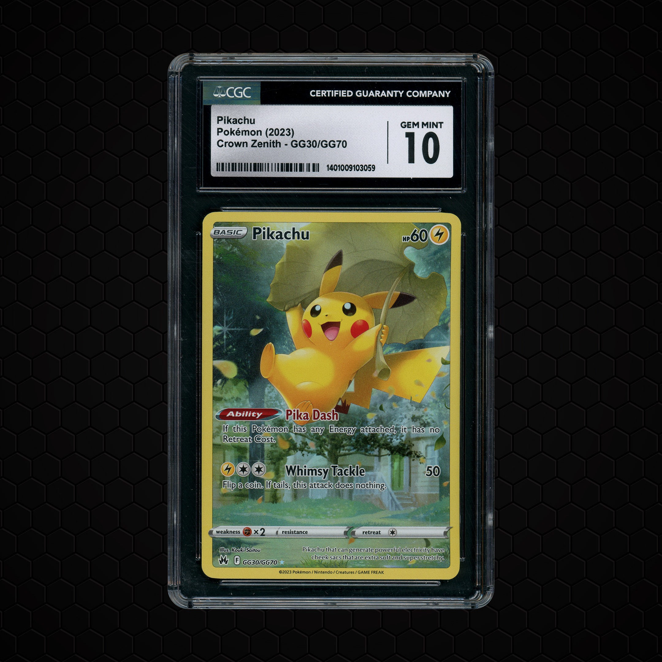 2023 Crown Zenith Pikachu #GG30 CGC 10