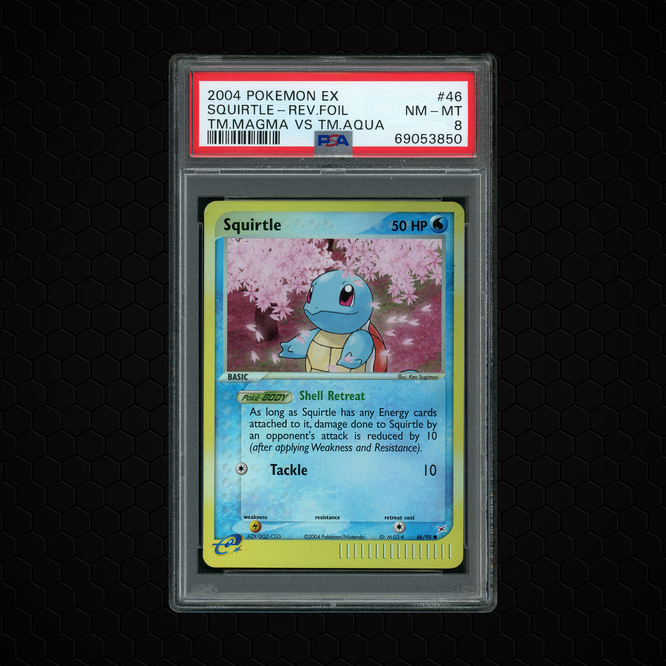 2004 EX Team Magma vs Team Aqua Squirtle #46 PSA 8